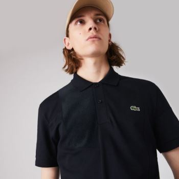 Lacoste Lacoste Regular Fit Colourblock Stretch Piqué Polo Shirt Pánské - Šortky Tmavě Blankyt Blank